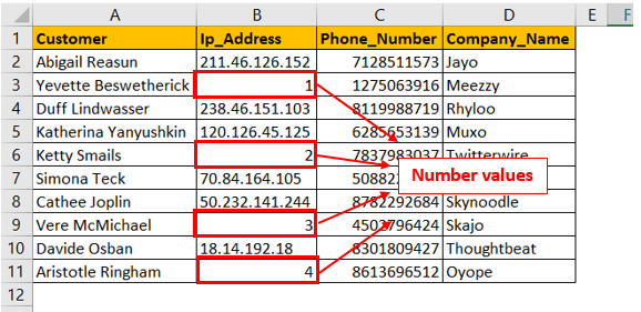 Finding number values in the alpha numeric column