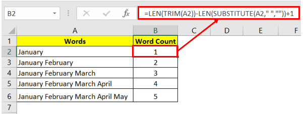 Word counter in Excel